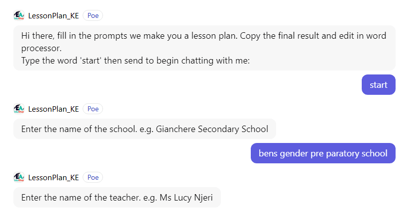 What Is the Lesson Planning Bot?