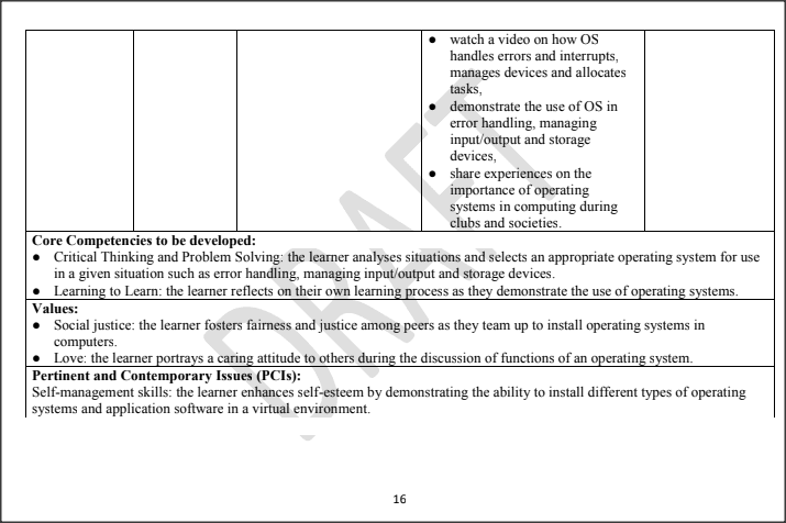 LESSON PLAN 18: Introduction to Operating Systems and Their Functions
